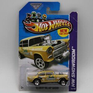 Hot Wheels '55 Chevy Bel-Air Gasser Gold HW Showroom 190/250 Paint Error